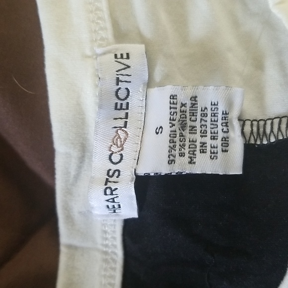 Hearts Collective Chula crop top size s black and off white - Picture 2 of 3